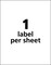Avery Durable ID Labels, Permanent Adhesive, 8-1/2" x 11", Matte White, 50 Labels (6575)